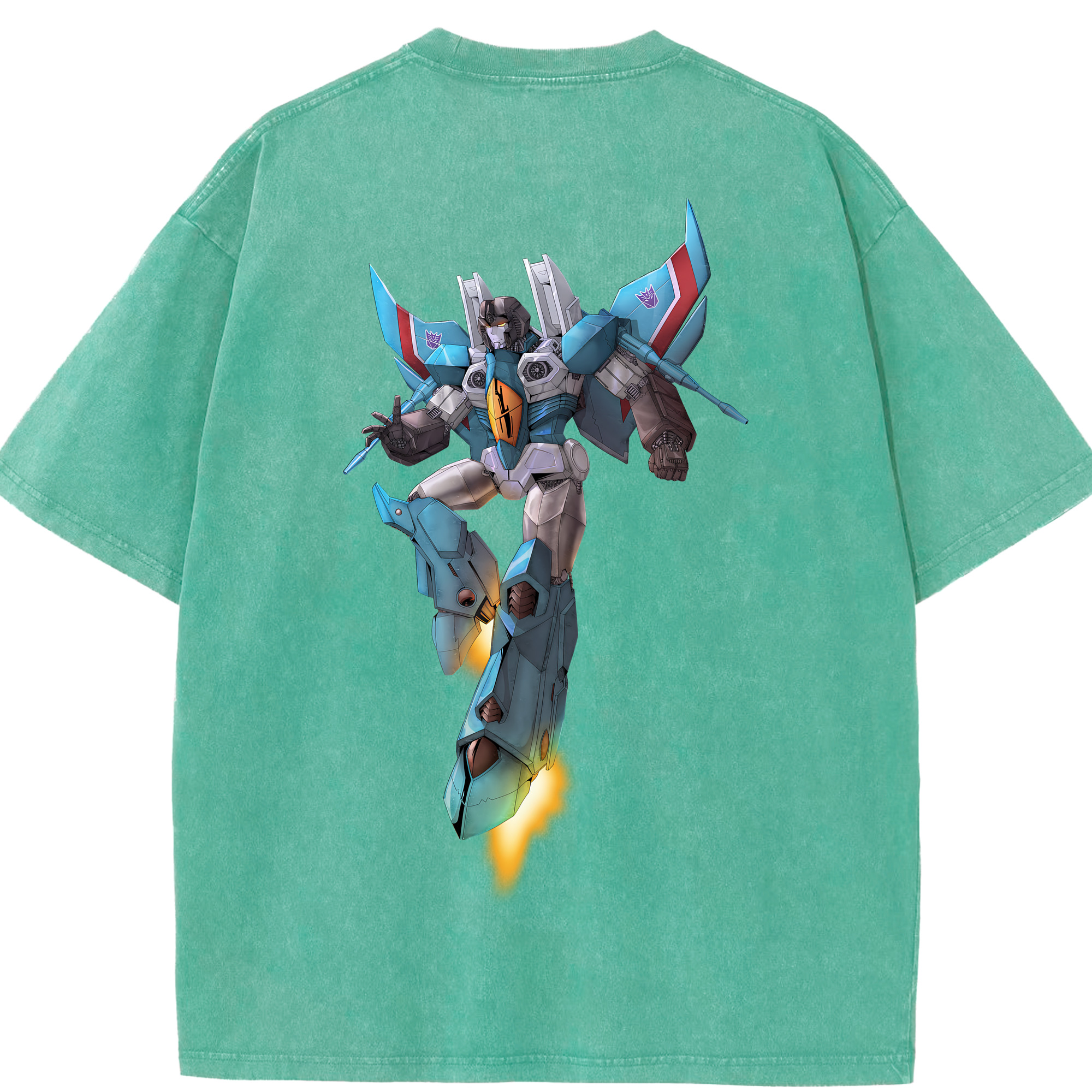 （画像用） Transformers トランスフォーマー 綿100% ヴィンテージ風 半袖Tシャツ（背面プリント）